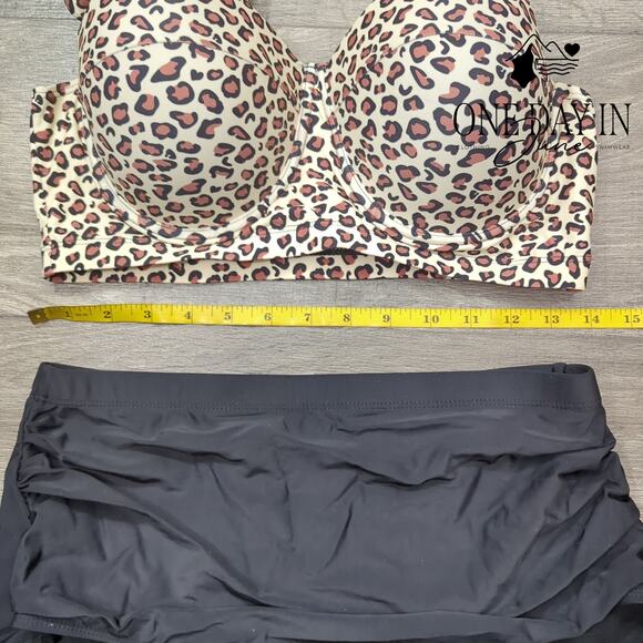 CharmLeaks Push Up High Waist Bikini Swimsuit Size L - Picture 2 of 4